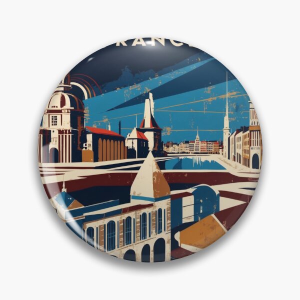 Item preview, Dunkirk France 1950s Vintage Travel Tourism designed and sold by TravelersGems.