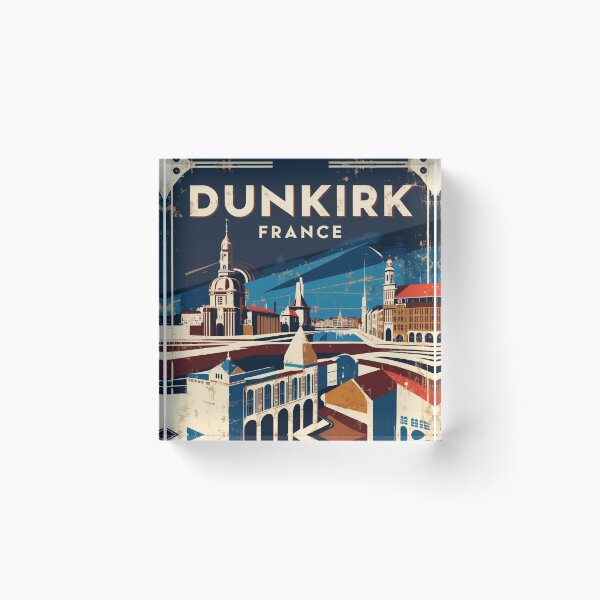 Item preview, Dunkirk France 1950s Vintage Travel Tourism designed and sold by TravelersGems.