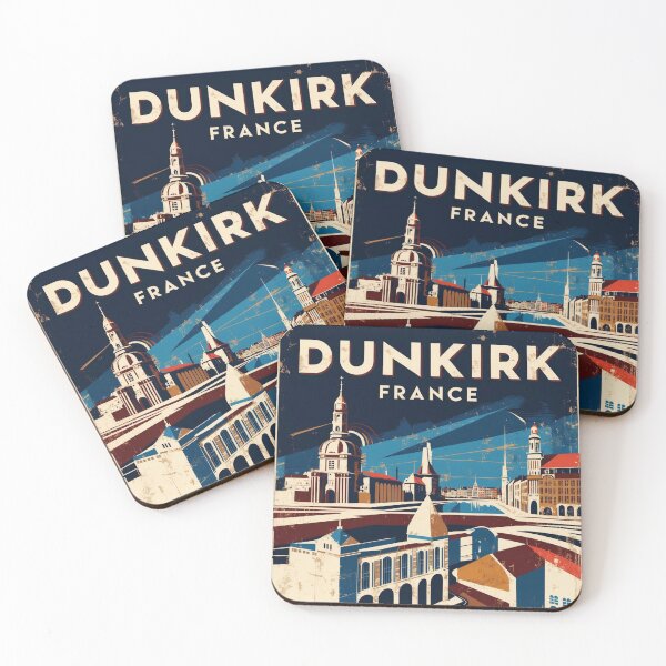 Item preview, Dunkirk France 1950s Vintage Travel Tourism designed and sold by TravelersGems.