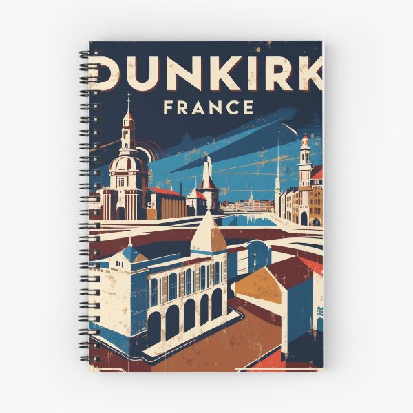 Item preview, Dunkirk France 1950s Vintage Travel Tourism designed and sold by TravelersGems.