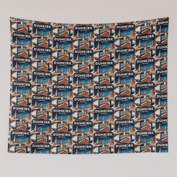 Item preview, Dunkirk France 1950s Vintage Travel Tourism designed and sold by TravelersGems.