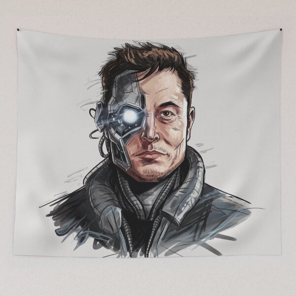 Item preview, Elon Musk as a Robot designed and sold by 123ks.