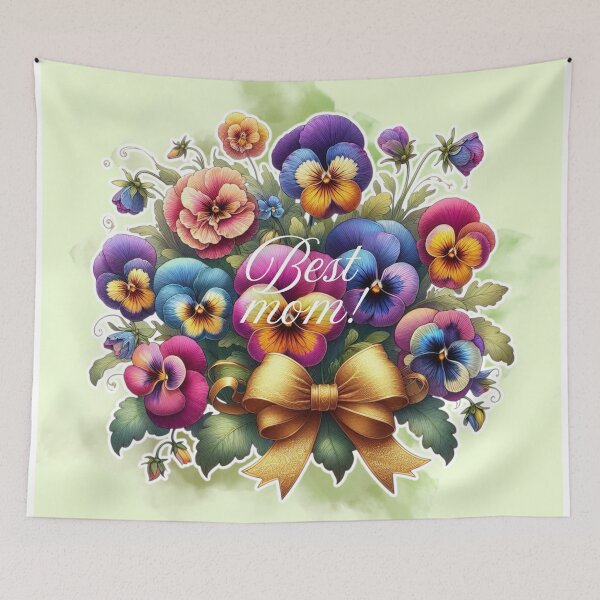 Item preview, Happy Mother’s Day! Thank you mom! Best mom! Cute greetings. Spring flowers. Special day.  designed and sold by Sugar Wisdom .