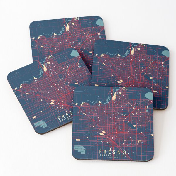 Item preview, Fresno City Map of California, USA - Hope designed and sold by deMAP.