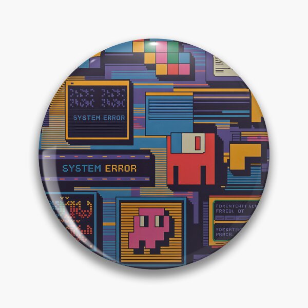Artikelvorschau, Systemfehler-Glitch – Retro-Pixelkunst mit Tech-Vibes der 80er und 90er entworfen und verkauft von pnidesign.