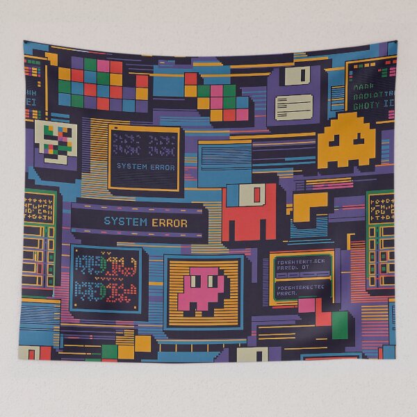 Item preview, System Error Glitch – Retro Pixel Art with 80s and 90s Tech Vibes designed and sold by pnidesign.