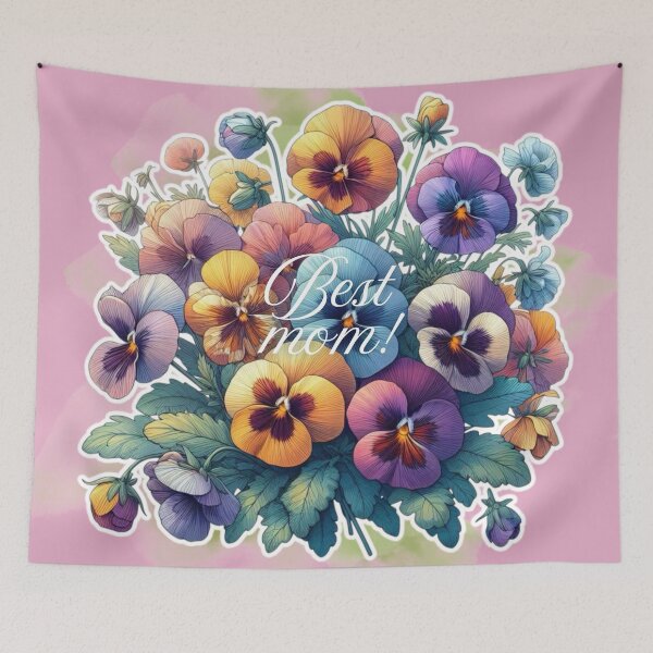 Item preview, Happy Mother’s Day! Thank you mom! Best mom! Cute greetings. Spring flowers. Special day.  designed and sold by Sugar Wisdom .