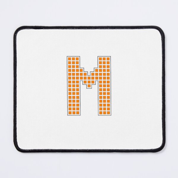 Item preview, Uppercase M - Orange Pixel Block Character designed and sold by PixelGlyphs.