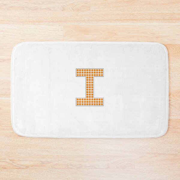 Item preview, Uppercase I - Orange Pixel Block Character designed and sold by PixelGlyphs.