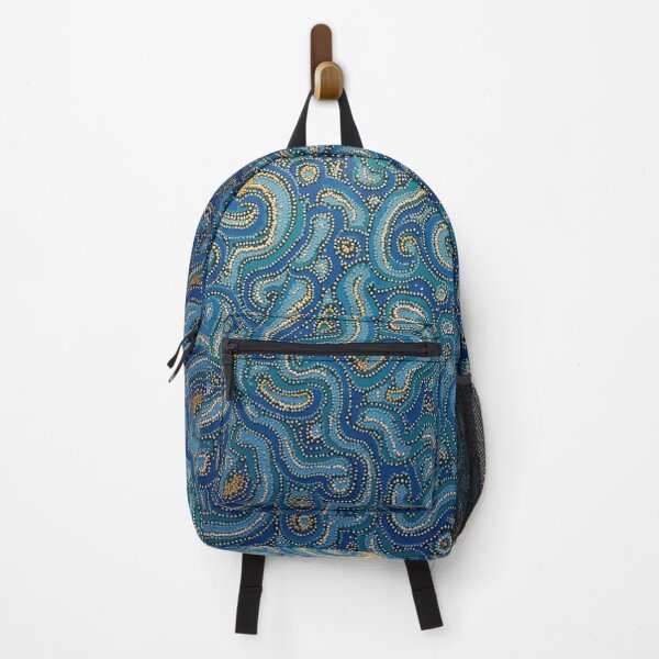 Item preview, Aboriginal Inspired Dot Art - Aquamarine Swirls designed and sold by GrinGalore.