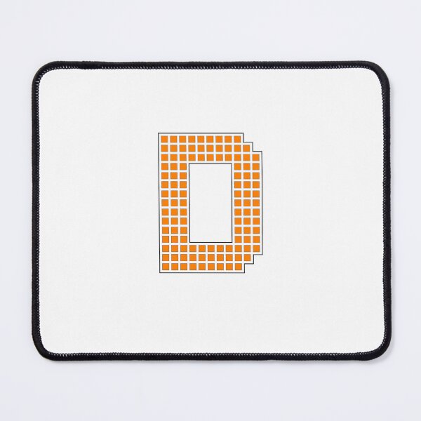 Item preview, Uppercase D - Orange Pixel Block Character designed and sold by PixelGlyphs.