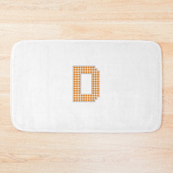 Item preview, Uppercase D - Orange Pixel Block Character designed and sold by PixelGlyphs.