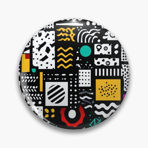Item preview, Memphis Design Chaos - Retro Pattern Explosion designed and sold by djovan.