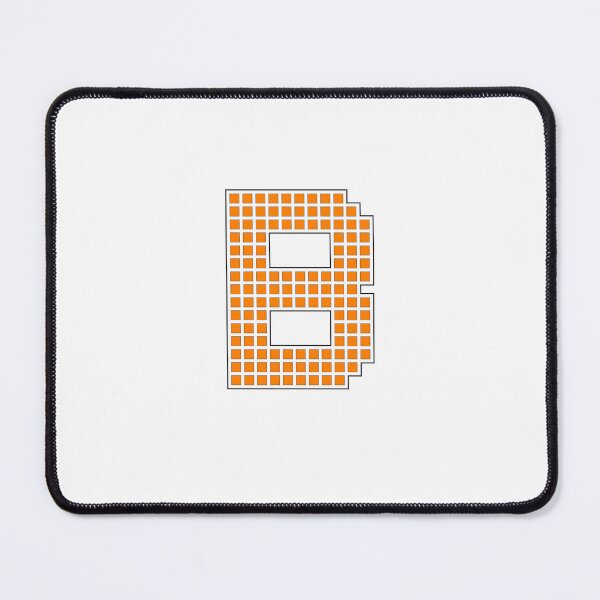 Item preview, Uppercase B - Orange Pixel Block Character designed and sold by PixelGlyphs.