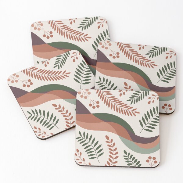 Item preview, Mocha Dreams – Earthy Abstract Leaf Art in Warm Mocha Tones designed and sold by pnidesign.