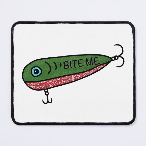 Item preview, Bite Me Green Fishing Lure designed and sold by skysoup-2.