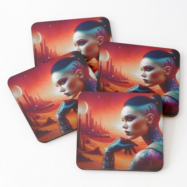 Item preview, "Desert Star Queen - Cosmic Sci-Fi Art" designed and sold by Ghost Archer Illusions.