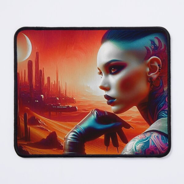 Item preview, "Desert Star Queen - Cosmic Sci-Fi Art" designed and sold by Ghost Archer Illusions.