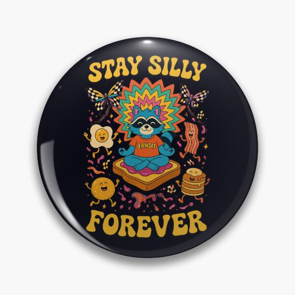 Item preview, Stay Silly Forever Zen Raccoon Dad Gift designed and sold by Taans-Creation.