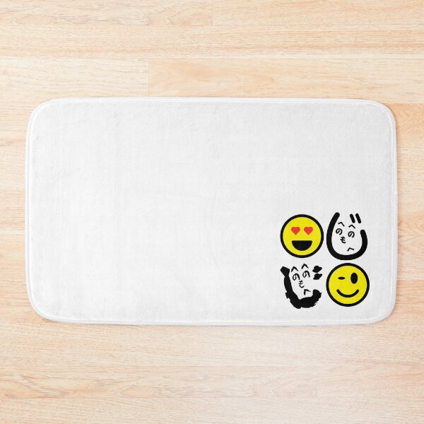 Item preview, Funny Minimalist Heno Heno Moheji Face Design – Japanese Hiragana Art designed and sold by InkSlash-Works.