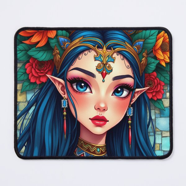 Item preview, Fantasy Portrait of a Magical Elf Girl designed and sold by Ghazal-art.