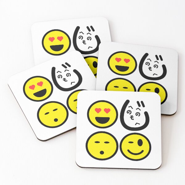 Item preview, Funny Minimalist Heno Heno Moheji Face Design – Japanese Hiragana Art designed and sold by InkSlash-Works.