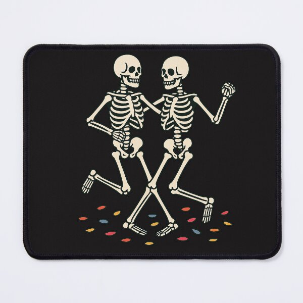 Item preview, Dancing Skeleton Lovers – Romantic Skeleton Couple with Scattered Petals designed and sold by ColorSplash123.