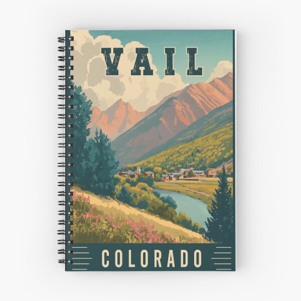Item preview, Discover Mountain Ski Town Vail in Colorado - Travel Art designed and sold by turtlestart.