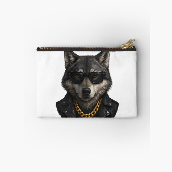 Item preview, Urban Wolf with Sunglasses and Gold Chain designed and sold by WolfPixelRo.