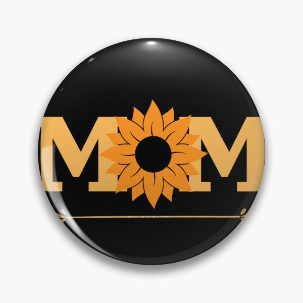 Aperçu de l'œuvre Maman - noir et jaune - tournesol - future maman - fête des mères créée et vendue par imacle.
