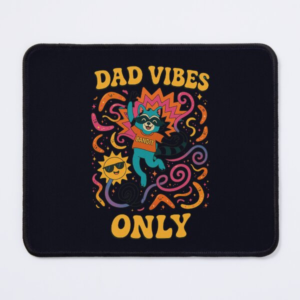 Item preview, Dad Vibes Only Retro Raccoon Cool Vibes designed and sold by Taans-Creation.