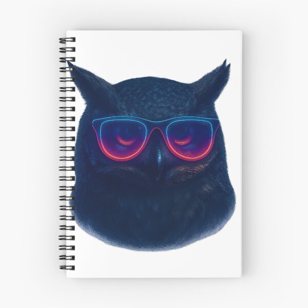Item preview, Neon Owl with Glowing Sunglasses designed and sold by WolfPixelRo.