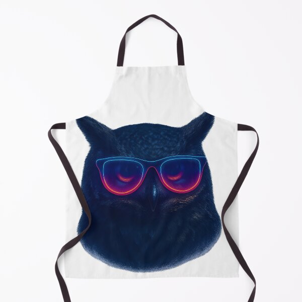 Item preview, Neon Owl with Glowing Sunglasses designed and sold by WolfPixelRo.