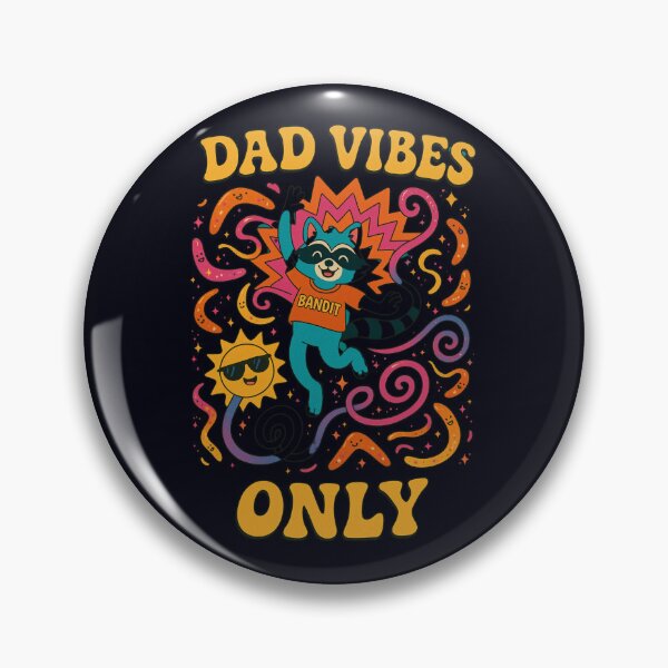 Item preview, Dad Vibes Only Retro Raccoon Cool Vibes designed and sold by Taans-Creation.