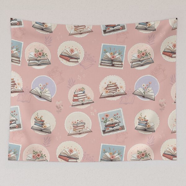 Item preview, fall bookish stamps collection designed and sold by Wordsmith-Wear.