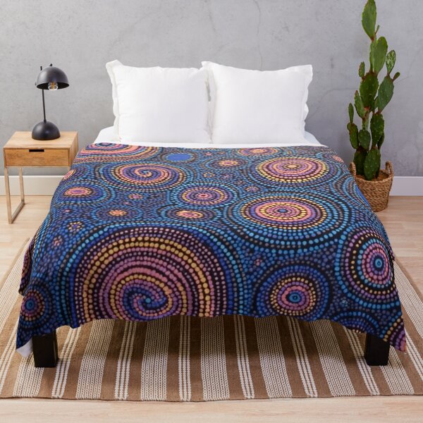 Item preview, Aboriginal Inspired Dot Art - With Sunset Water Drops designed and sold by GrinGalore.