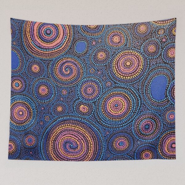 Item preview, Aboriginal Inspired Dot Art - With Sunset Water Drops designed and sold by GrinGalore.