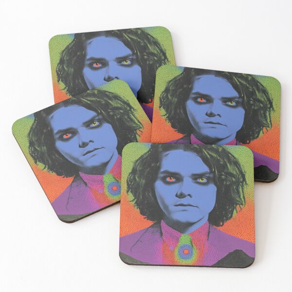 Item preview, Gerard Way Neo Psychedelic Aurreal Vintage Abstract Art designed and sold by Mystikos Art.
