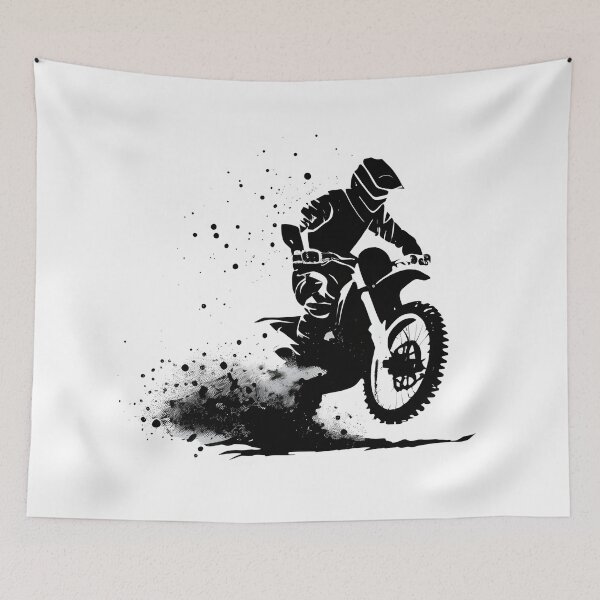 Item preview, Adrenaline Rush: Dynamic Motocross Ink Art designed and sold by ShadowAndSlate.