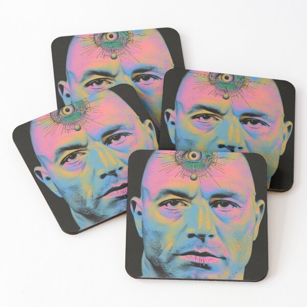 Item preview, Joe Rogan Surreal Neon Visionary Psychedelic Abstract Art designed and sold by Mystikos Art.