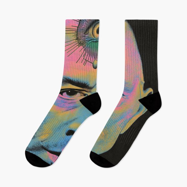 Item preview, Joe Rogan Surreal Neon Visionary Psychedelic Abstract Art designed and sold by Mystikos Art.