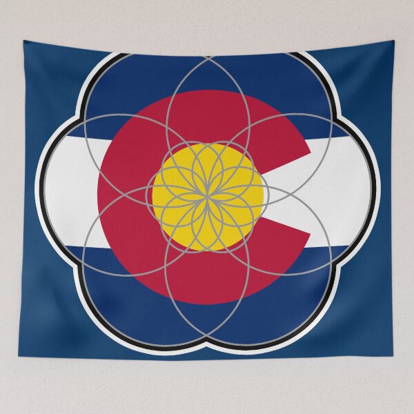 Item preview, Flower of Life 051725 07 Colorado Flag Iconography Series designed and sold by Lazarustci.