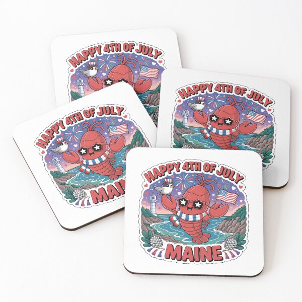 Item preview, Cute Maine Lobster 4th of July Sticker – Kawaii USA Independence Day Design designed and sold by Nuist25.