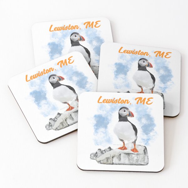 Item preview,  Maine Puffin and City designed and sold by ArtRoyal13.