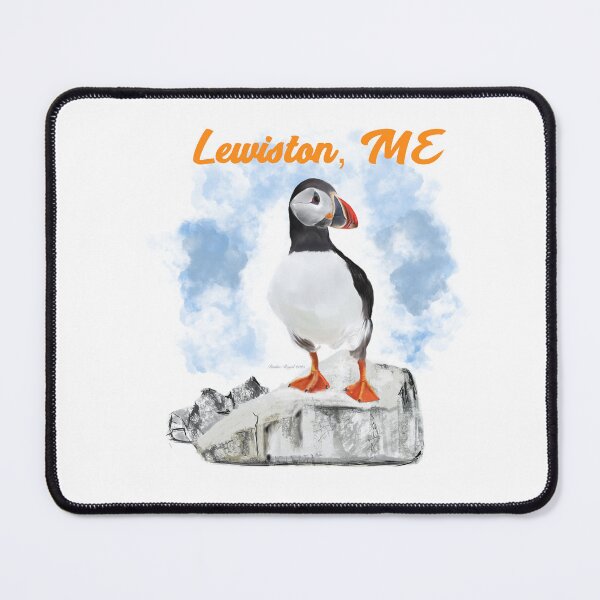 Item preview, Maine Puffin and City designed and sold by ArtRoyal13.