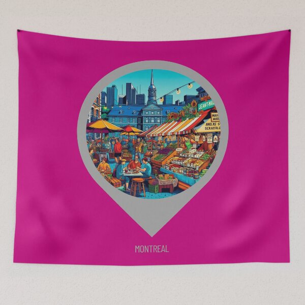 Item preview, Montreal City 80s Style Photo - Retro Travel Art for City Lovers and Tourists - Perfect for Clothing & Accessories designed and sold by knalpot-design.