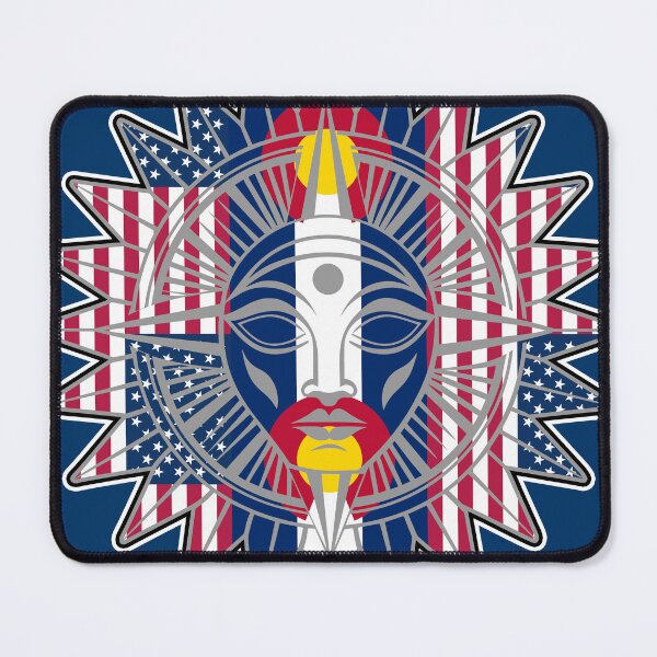Item preview, Sun God in American and Colorado Flags 051825 03 designed and sold by Lazarustci.