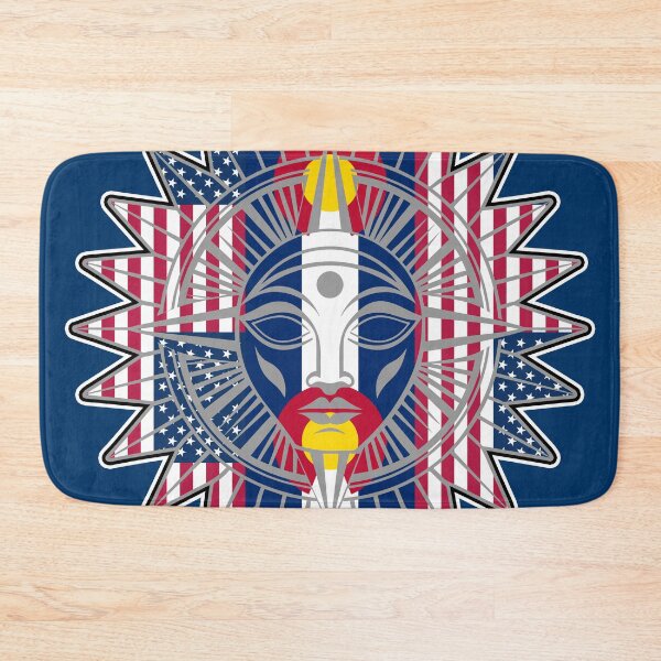 Item preview, Sun God in American and Colorado Flags 051825 03 designed and sold by Lazarustci.