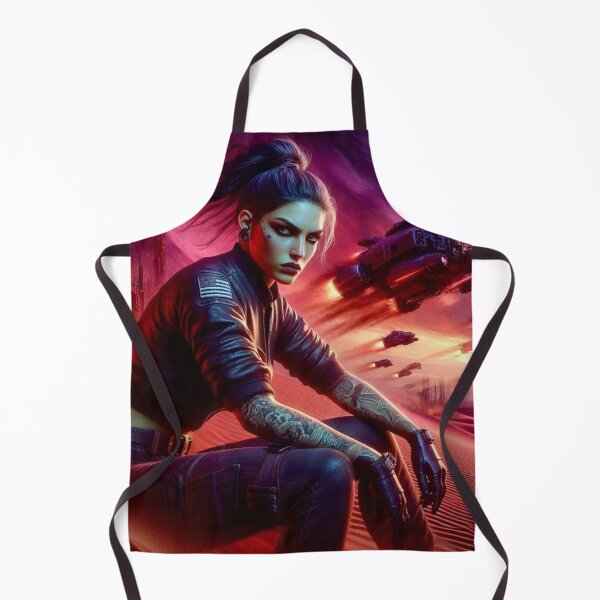 Item preview, "Starlit Samurai Rebel - Neon Cyberpunk Art" designed and sold by Ghost Archer Illusions.