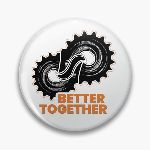 Item preview, Better Together Gear Teamwork Graphic designed and sold by Zini-ArtStudio.